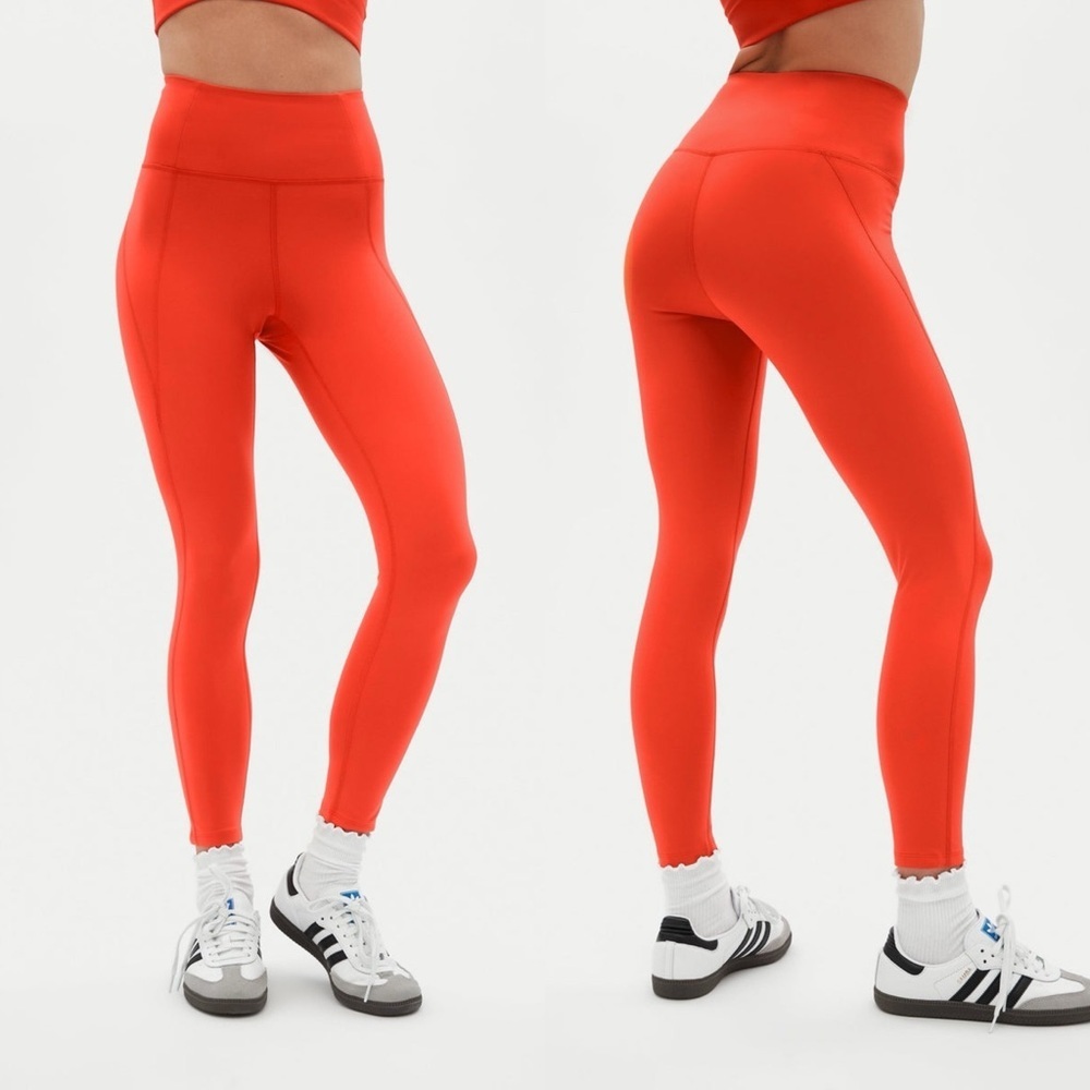 Girlfriend Collective Blood Orange Compressive High-Rise Leggings Size XS